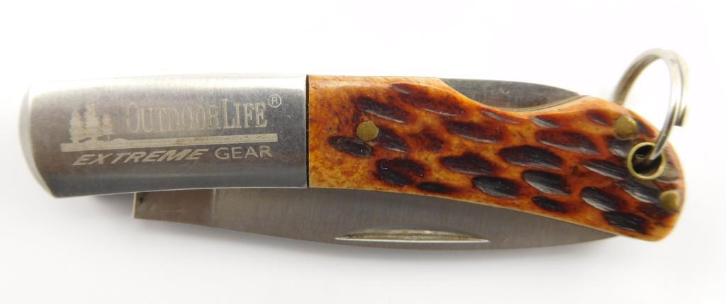 Lot #12 - (4) Outdoor Advertising Pen Knives to include: Rocky Mountain Elk Foundation,  Outdoor