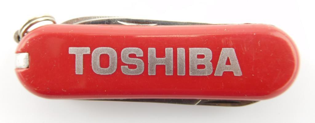 Lot #13 - (6) Technology Advertising Pen Knives to include: Toshiba, Philips Magnavox, Boston
