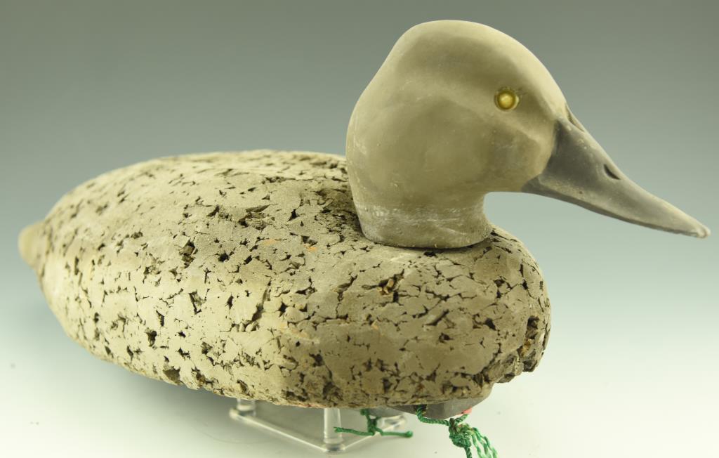 Lot 2999A - (3) Pairs of custom made cork body Canvasbacks (hen and drake) rigged with line and
