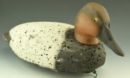 Lot 2999A - (3) Pairs of custom made cork body Canvasbacks (hen and drake) rigged with line and