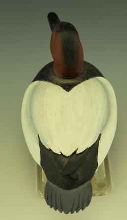 Lot 3305 - Habbart Dean “The Fat Duck Collection” miniature Canvasback Drake resin decoy