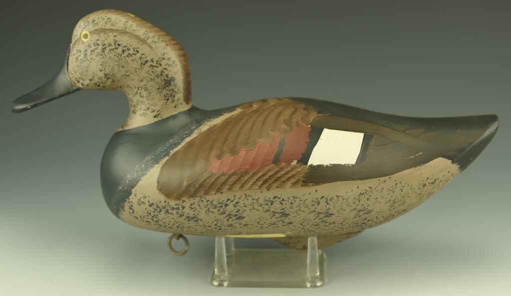 Lot 3309 - Pair of Capt. Harry Jobes, Aberdeen, MD Gadwall decoys Hen and Drake in Original