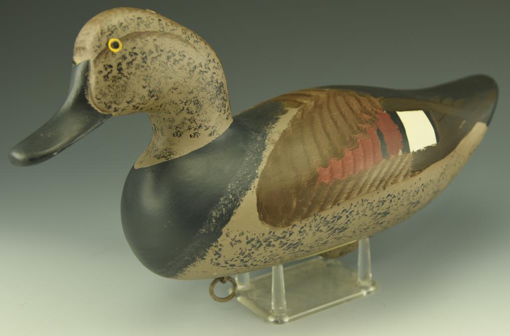 Lot 3309 - Pair of Capt. Harry Jobes, Aberdeen, MD Gadwall decoys Hen and Drake in Original