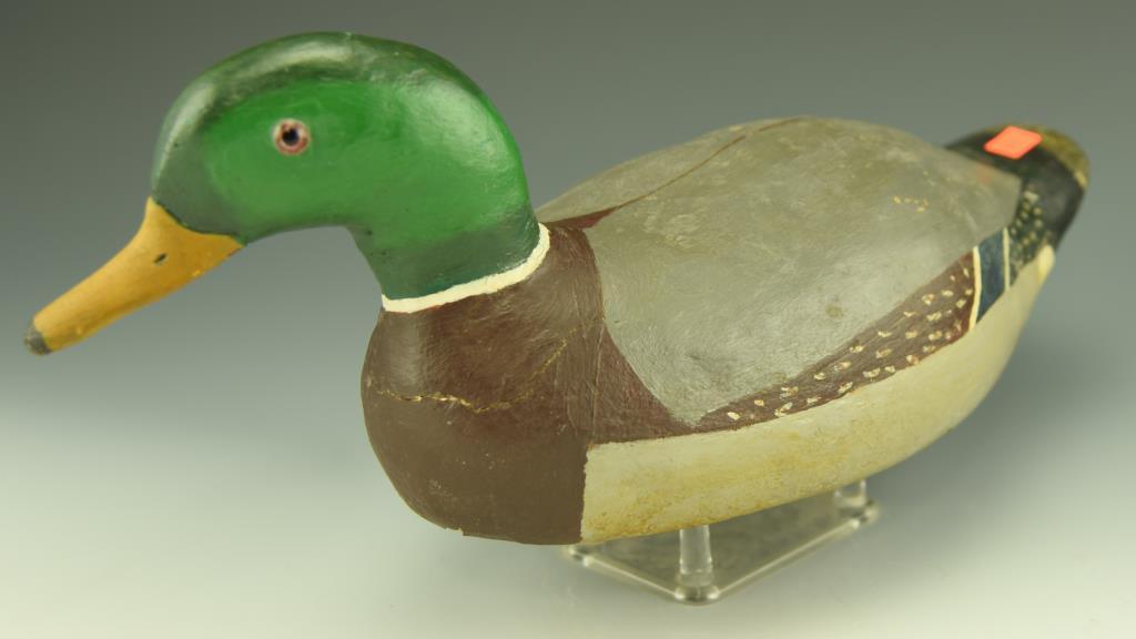 Lot 3313 - Mallard Drake decoy unsigned 