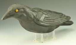 Lot 3404 - Vintage paper Mache Factory crow decoy