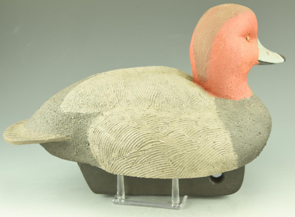 Lot 3481E - (2) Pairs of Mike Smyser 2000 Redhead decoys and hen and drake signed and  numbered