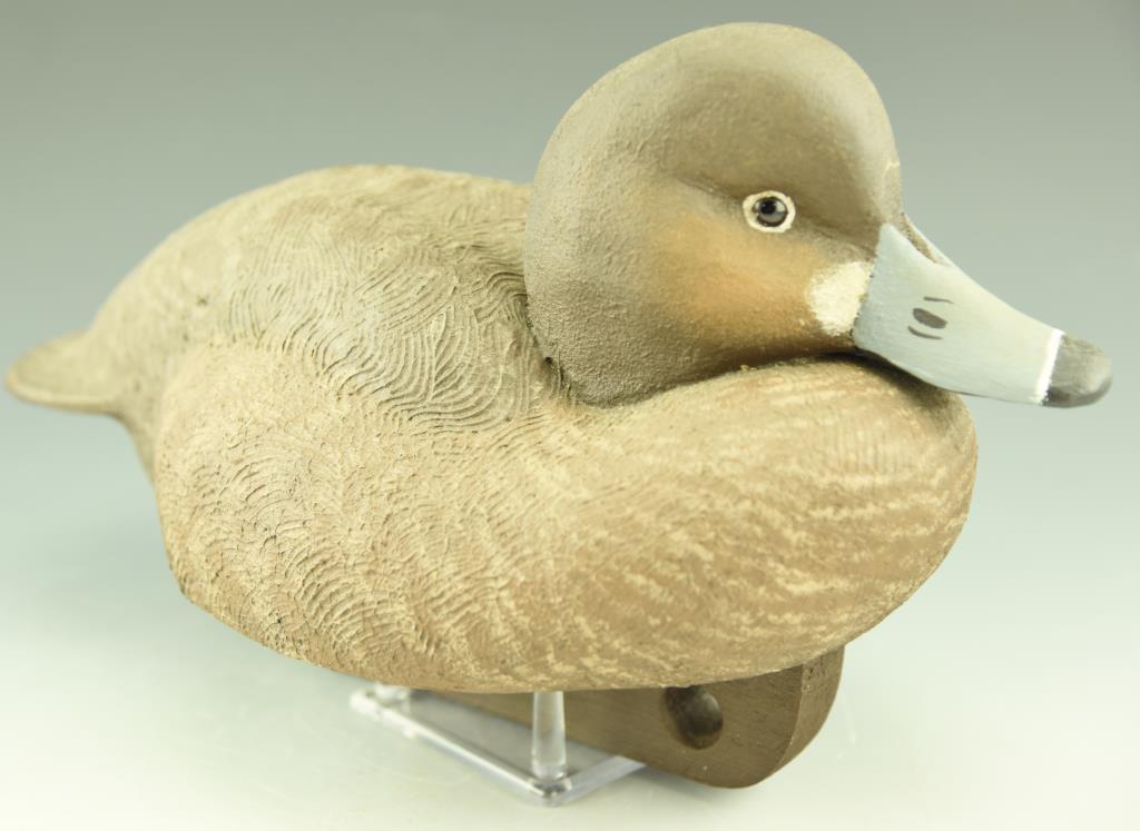 Lot 3481E - (2) Pairs of Mike Smyser 2000 Redhead decoys and hen and drake signed and  numbered