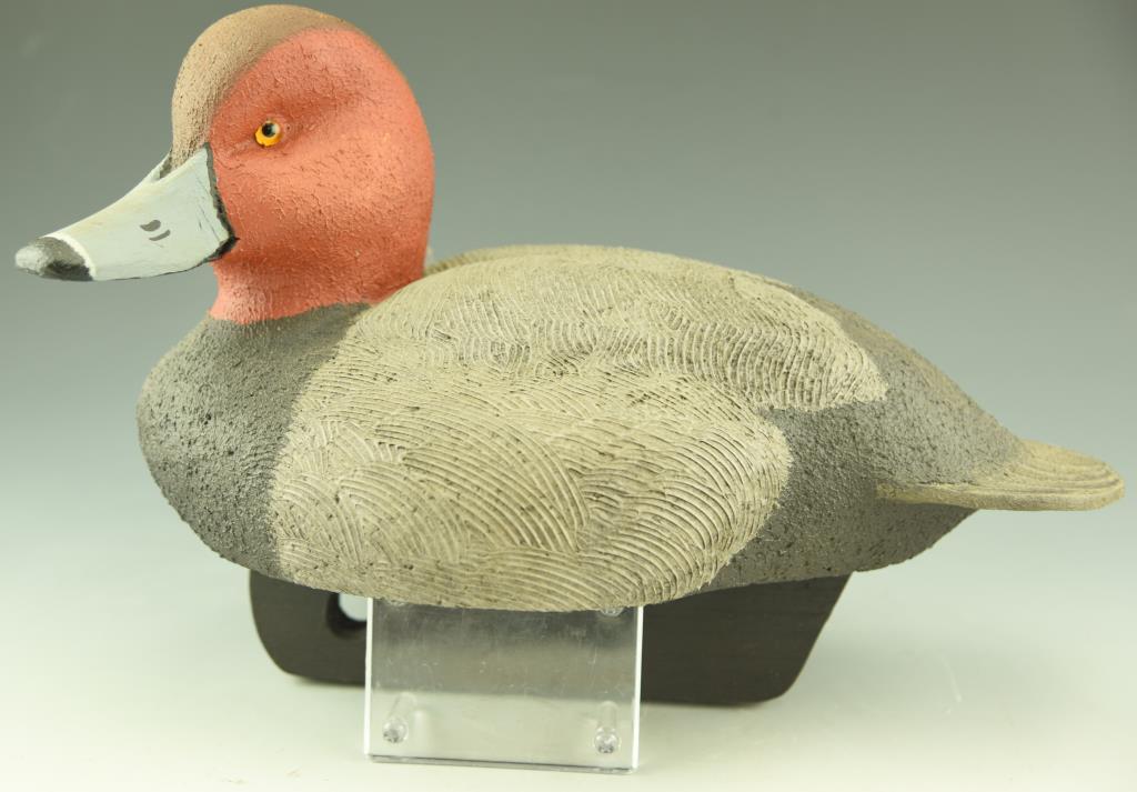 Lot 3481E - (2) Pairs of Mike Smyser 2000 Redhead decoys and hen and drake signed and  numbered