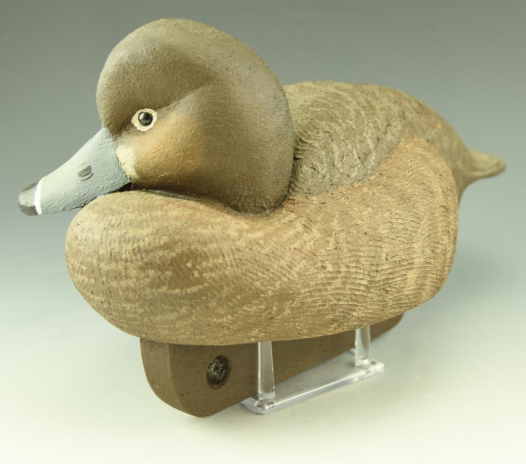 Lot 3481E - (2) Pairs of Mike Smyser 2000 Redhead decoys and hen and drake signed and  numbered
