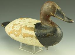 Lot 3489 - Joseph Dye, Havre de Grace, MD Canvasback Drake Superb form in old working repaint