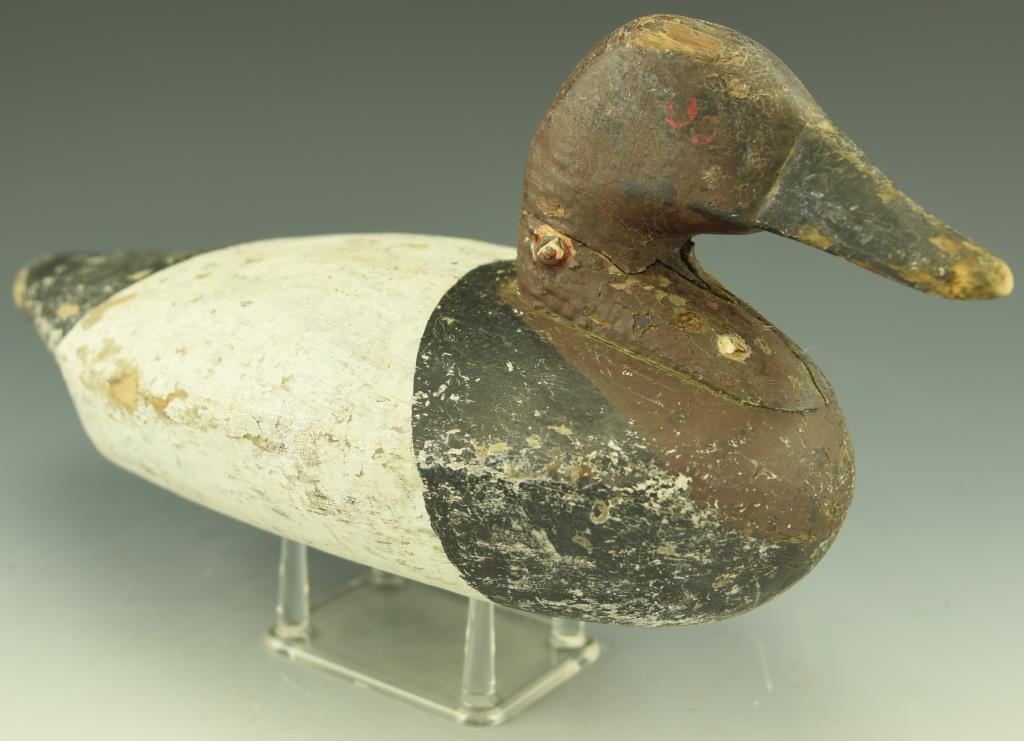 Lot 3493 - John “Daddy” Holly, Havre de Grace, MD Canvasback Drake in old working repaint circa