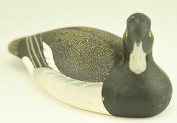 Lot #11 - Pair of 1/3 size carved Blackheads by Bill Joiner, Chestertown, MD signed and dated