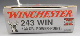 Lot #112 - (20) rounds of Remington 243 WIN, 80 GR, PSP, (40) rounds of Winchester Super  X, 243