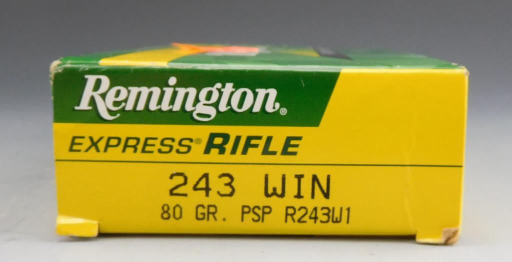 Lot #112 - (20) rounds of Remington 243 WIN, 80 GR, PSP, (40) rounds of Winchester Super  X, 243