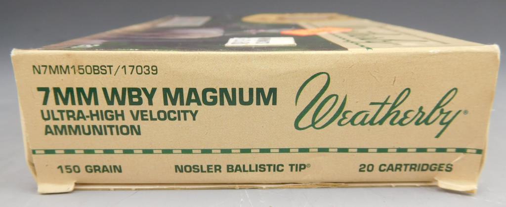 Lot #124 - (20) rounds of Winchester 7mm REM MAG, Nosler Custom Brass, reloads, (20)  rounds of