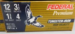 Lot #132 - (50) rounds of Federal Premium Tungsten-Iron, 12 GA, 3 ½ in, 4 Shot