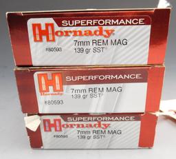 Lot #140 - (60) rounds of Hornady 7mm REM MAG , 139 GR, SST