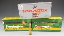 Lot #16 - (2) full boxes of Remington core-lokt 30-30 win, 150 grain, (1) full box of  Winchester