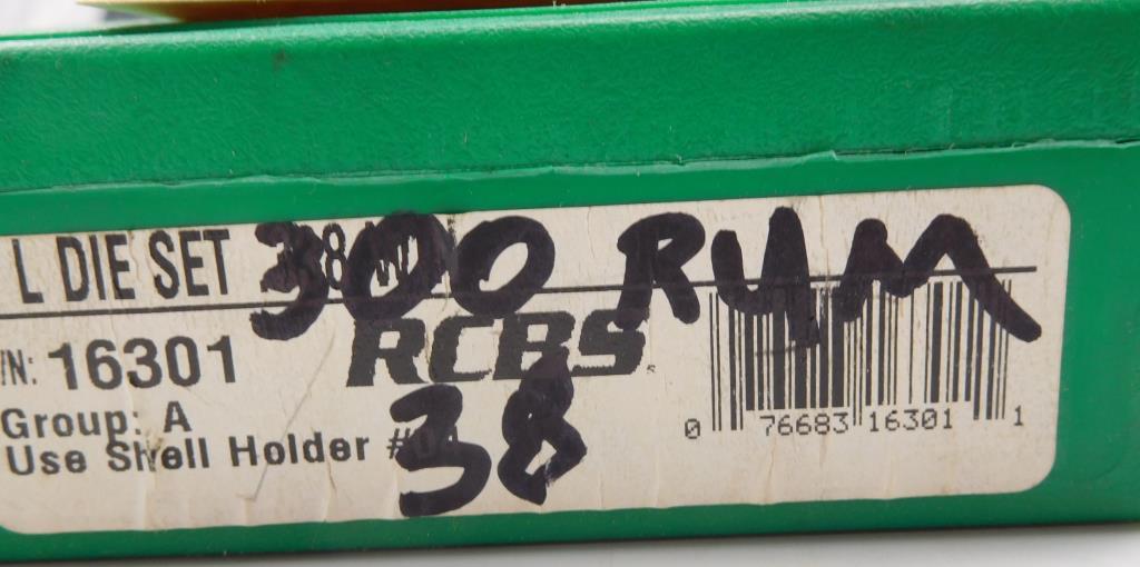 Lot #163 - (2) RCBS Reloading Dies: 300 Ultra, 7.62MM x54R, (1) Hornady Custom reloading  die: