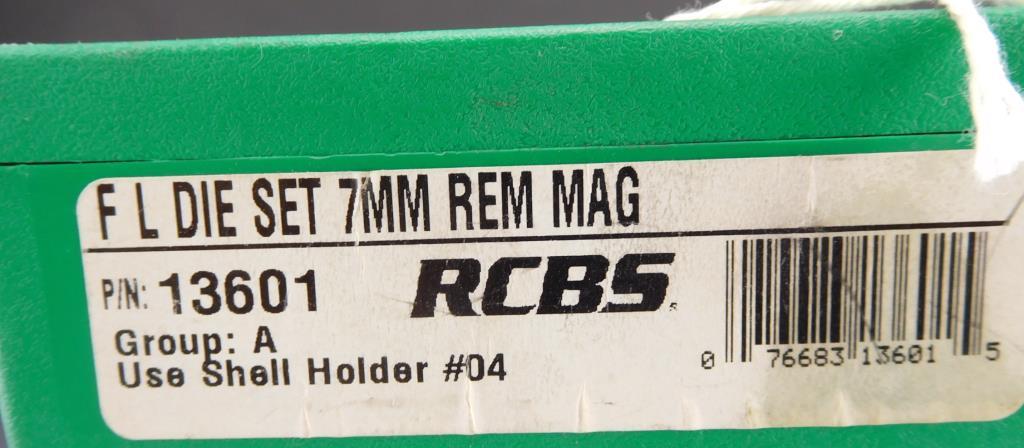 Lot #176 - RCBS 7mm Rem Mag reloading die and approx 50 reloaded rounds of 7mm Rem Mag