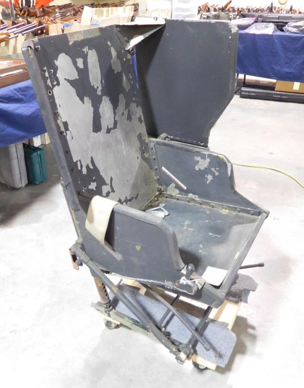 Lot #231A - Bell UH1 Iroquois Huey Left Side Vietnam Era Armored Helicopter Seat