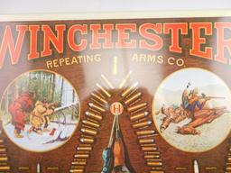 Lot #240 - Winchester Repeating Arms Co. Duck and Bullets Advertising Sign