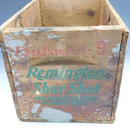 Lot #297 - Vintage Remington Shur shot, shotgun ammo crate