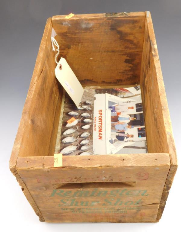 Lot #297 - Vintage Remington Shur shot, shotgun ammo crate