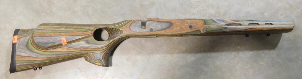 Lot #348a - Boyds Laminated thumbhole stock. Fits Howa 1500 rifle per consigner. Boyds Recoil pad