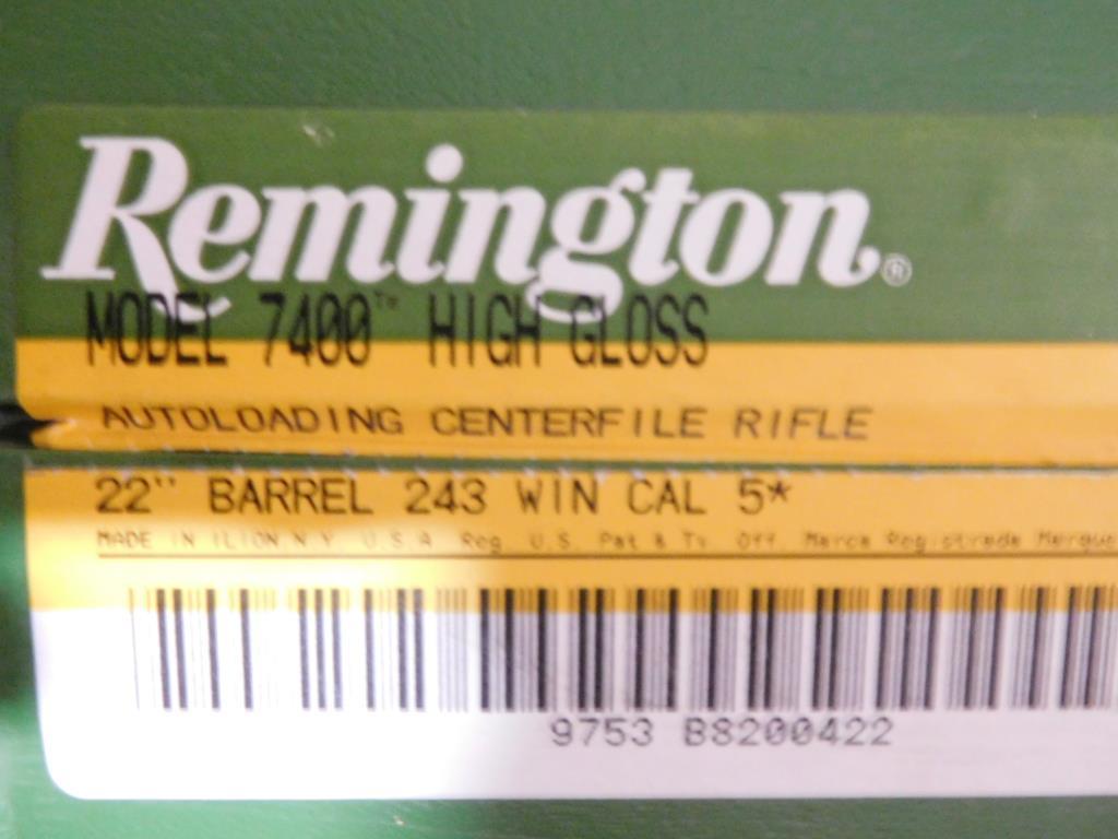 Lot #361 - Remington rifle Green Hardcase for 7400 Rifle