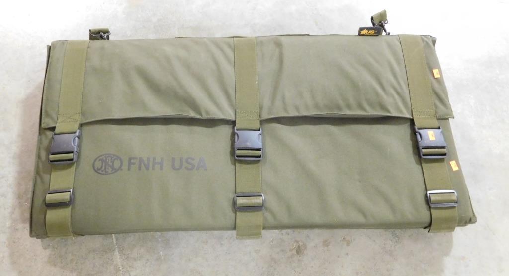 Lot #42 - FNH USA Olive drab folding shootersmat (like new)