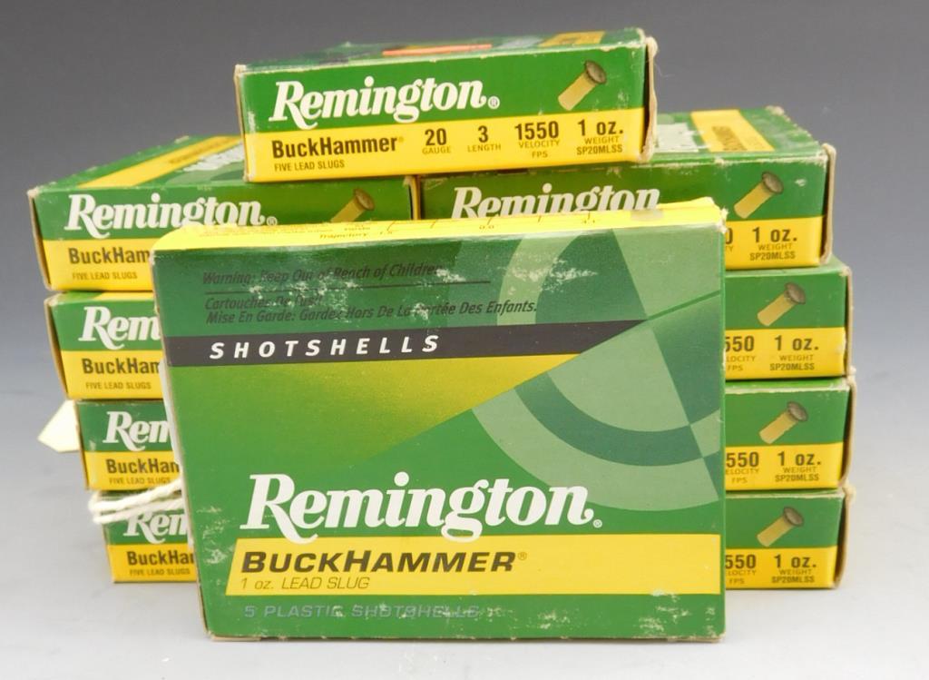 Lot #62 - (50) rounds of Remington Buck Hammer 20 GA, 3 in, 1 Oz