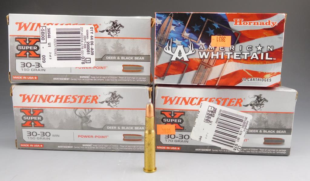 Lot #79 - (20) rounds of Winchester Super X, 30-30 WIN, 170 GR, (40) rounds of Winchester  Super