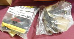 Lot #8 - Bow hunters lot: Sight Master Bow sight in box, Touchmaster right hand mount,  Easton