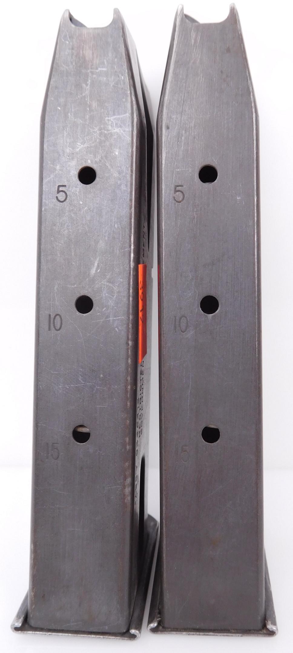 3 High Capacity Pistol Mags. To Include One 15 Rd. S&W .40/.357 Mag, Two Check-Mate 15 Rd. 9 MM Mags
