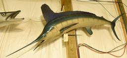 White Marlin Mount Approx. 78" in length THIS ITEM IS NOT SHIPPABLE. Due to the Size  Item needs