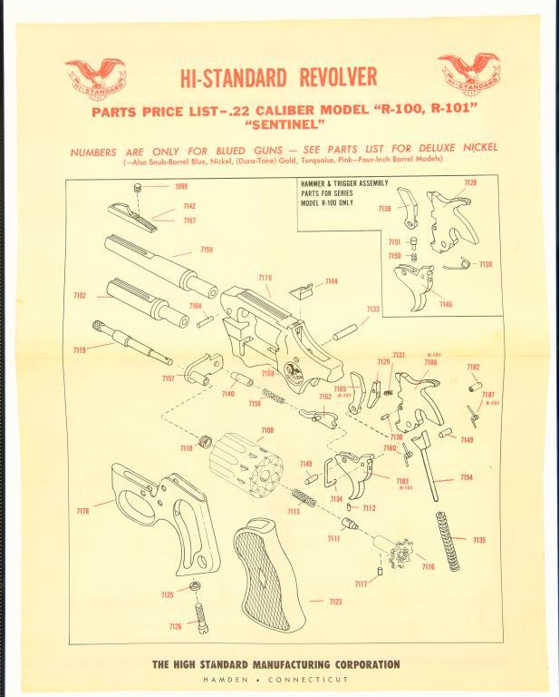 HI-STANDARD MFG.. CORP. R-101 CENTENIAL Double Action Revolver