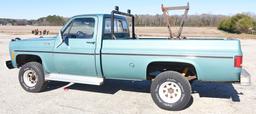 Low mileage 1977 Chevrolet Custom Deluxe C10 4x4, Chevy 350 gas motor, automatic trans,