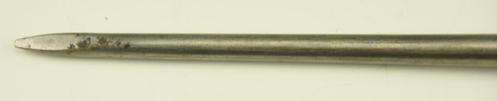 Lot #23 - Enfield MKII LA Spike bayonet with Scabbard in Canvas sheath 10” Long