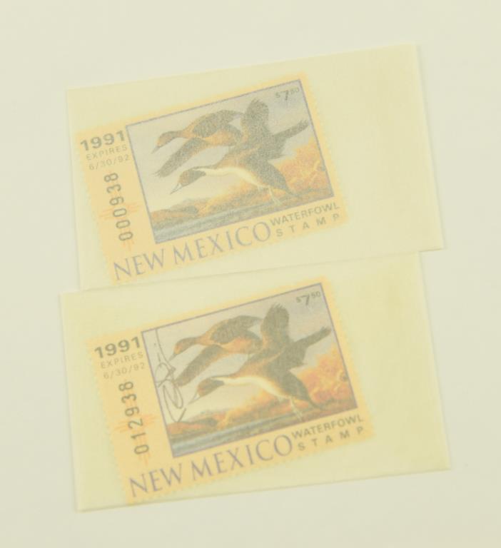 Lot #45 - (3) Duck stamp prints: 1993-1994 Federal Duck Stamp print of Canvasbacks by Bruce