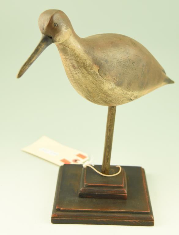 Lot #153 - Large Curlew by Charles Clarke Chincoteague, VA branded with “N” on underside early