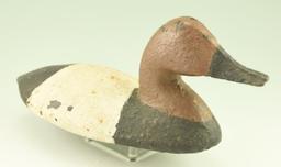 Lot #157 - Vintage Canvasback drake cast iron sink box decoy (very heavy old repaint) 13 ½”