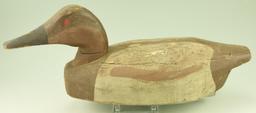 Lot #166 - Pair of vintage Chesapeake Bay Canvasback Decoys hen and drake with wooden keels