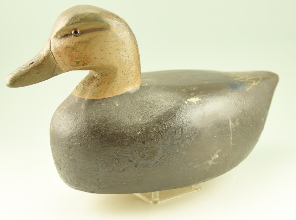 Lot #168 - Carved Magnum black duck branded TS on underside 17 ½”