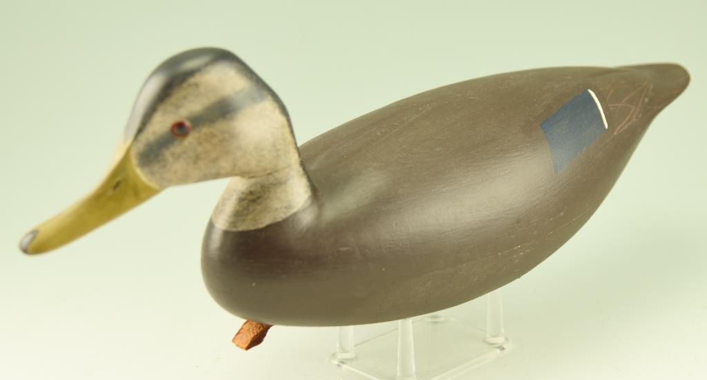 Lot #173 - Pair of Hurley Conklin, Manahawkin New Jersey, Black ducks with slightly turned heads