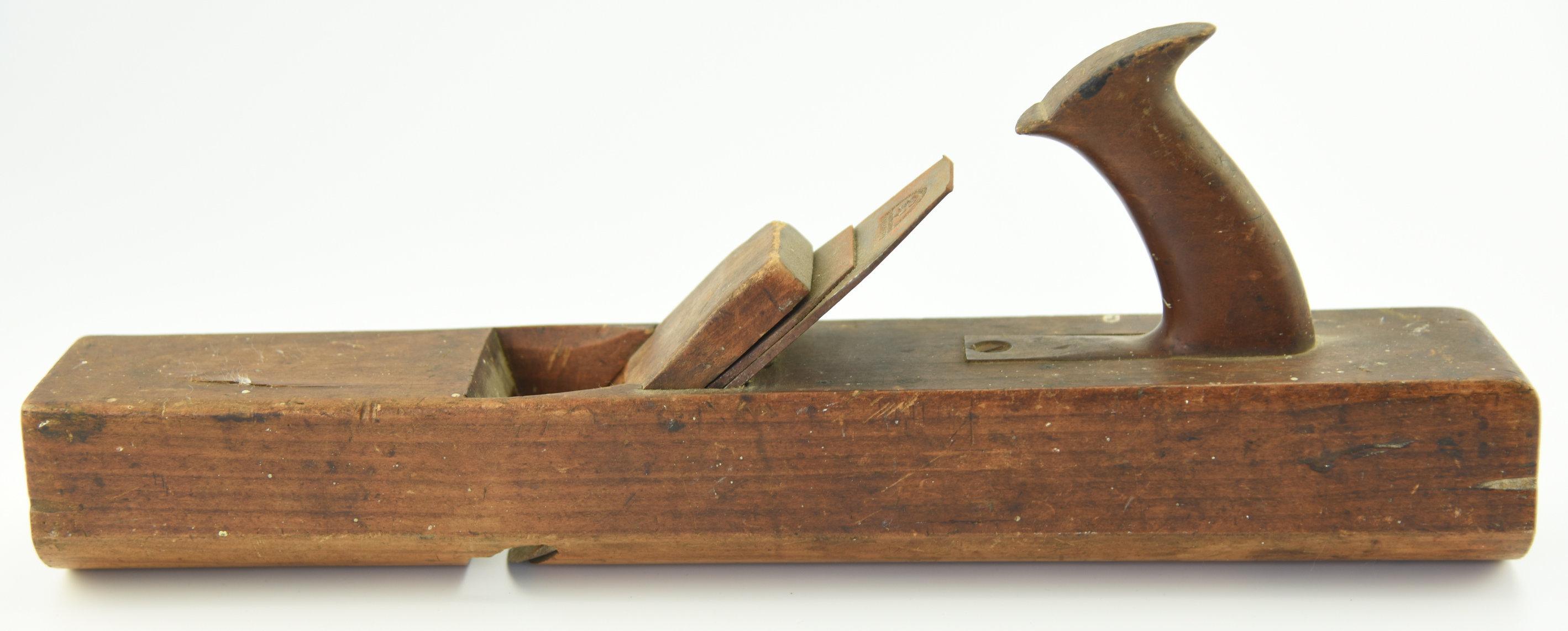 Lot #367 - Olsen Brothers 19th Century wooden hand plane, T. Banbury 19th Century wooden finishing