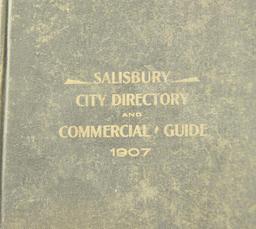 Lot #658 - “Salisbury City Directory and Commercial Guide – 1907. Compiled and Edited by George