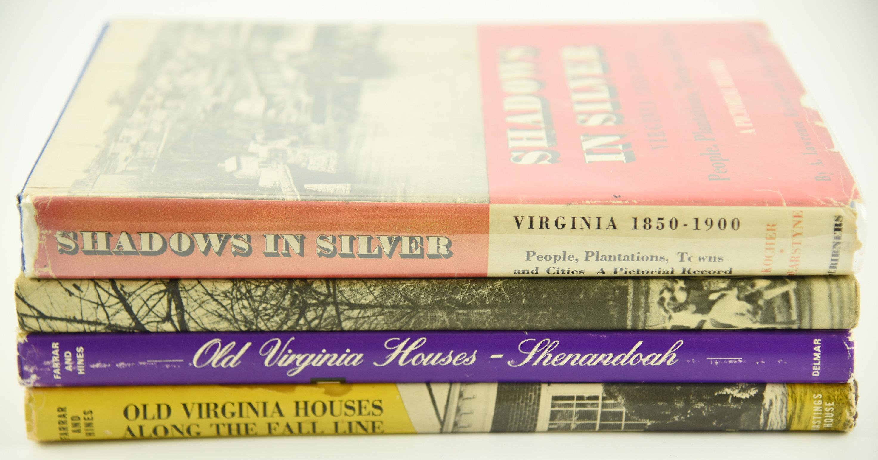 Lot #663 - (4) Books on Virginia Homes to Include: “Old Virginia Houses Along the Fall” by Emmie