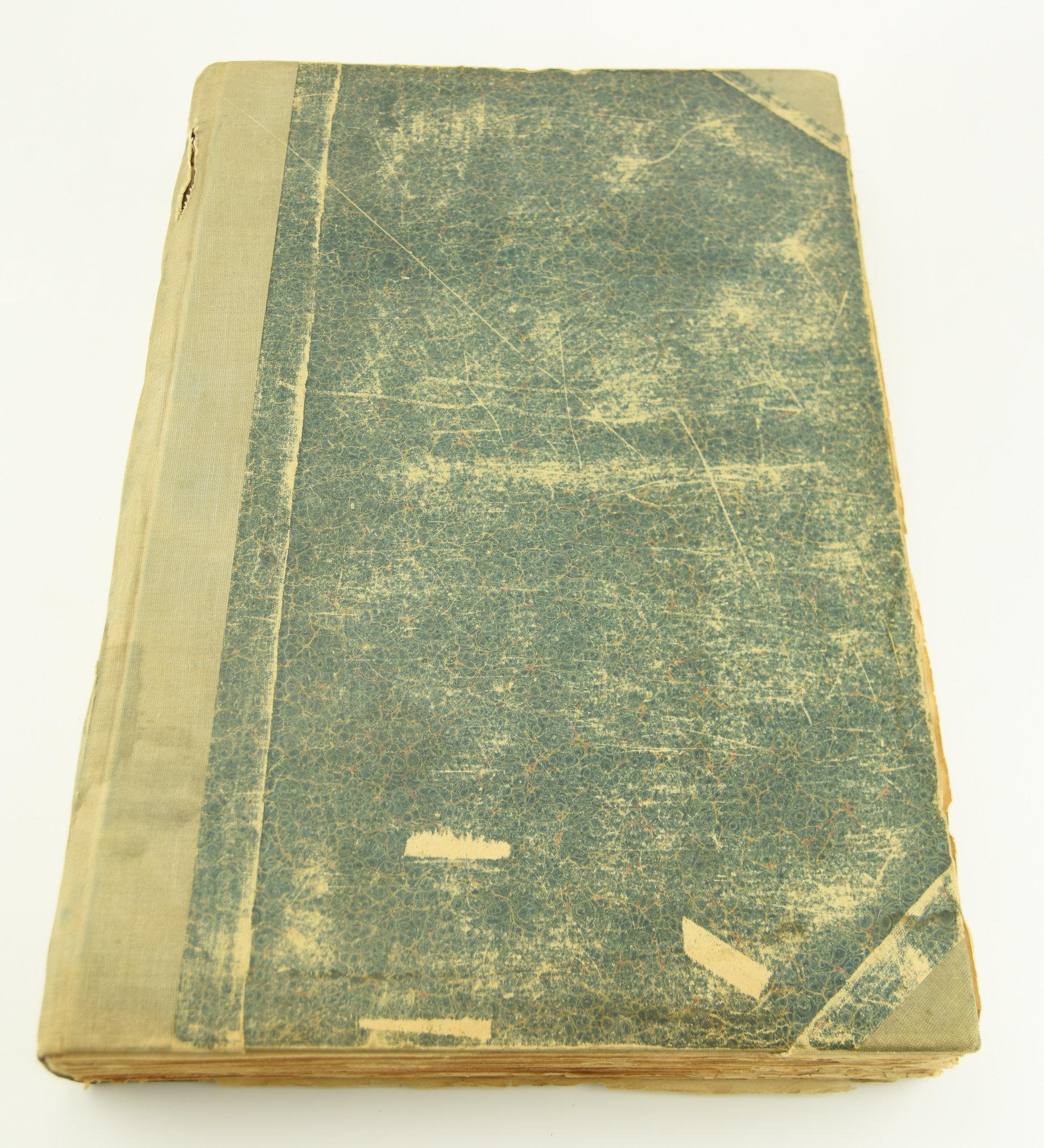 Lot #669 - Wilmington North Carolina Journal Newspaper binder. Aug-Sep. 1858. Contains 2 Months