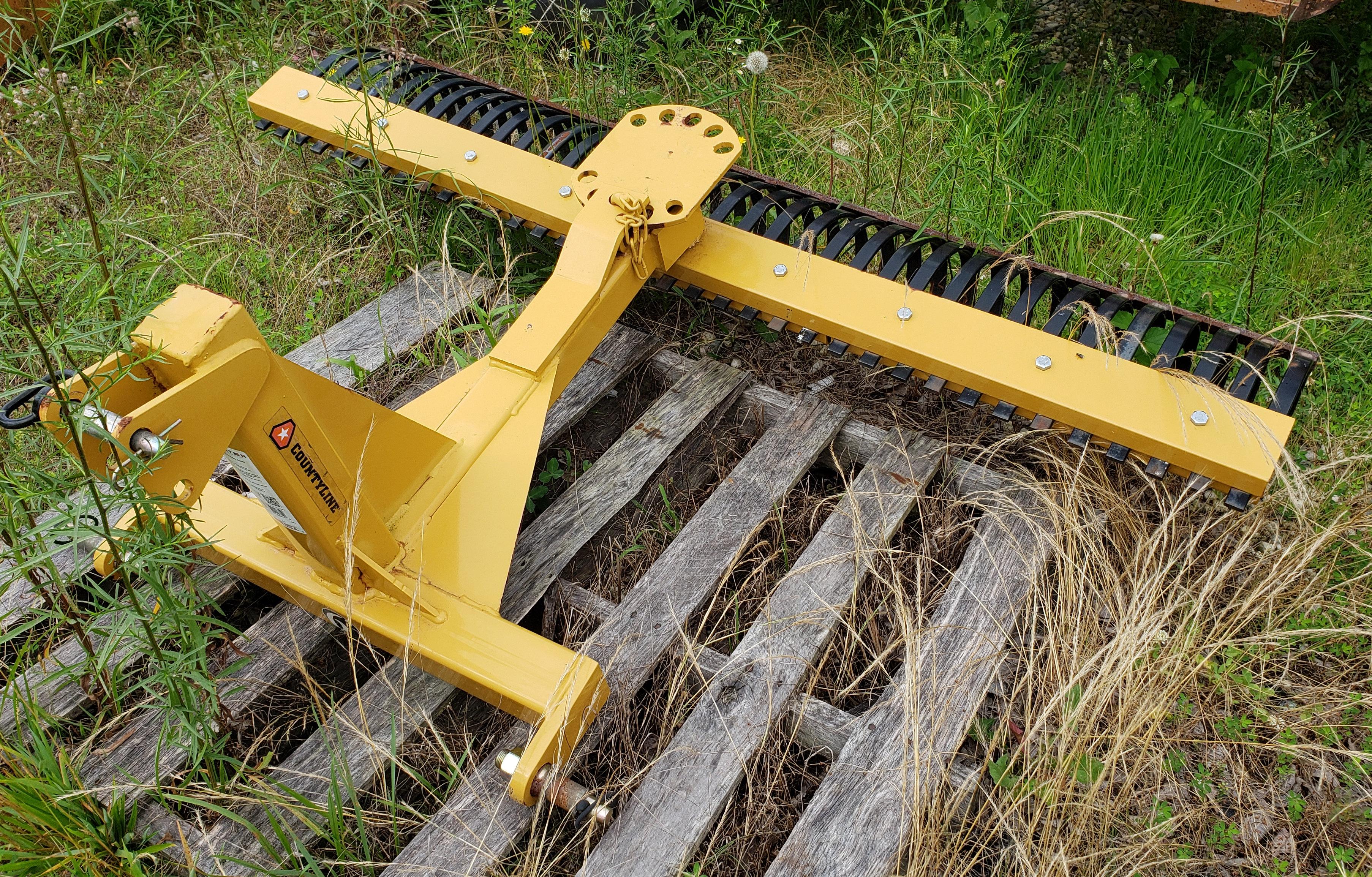 Lot #12 - Countyline Mdl LR6, 6? Landscape Rake PTO HP Rating: 19-40, Height: 39", Approx. Weight.